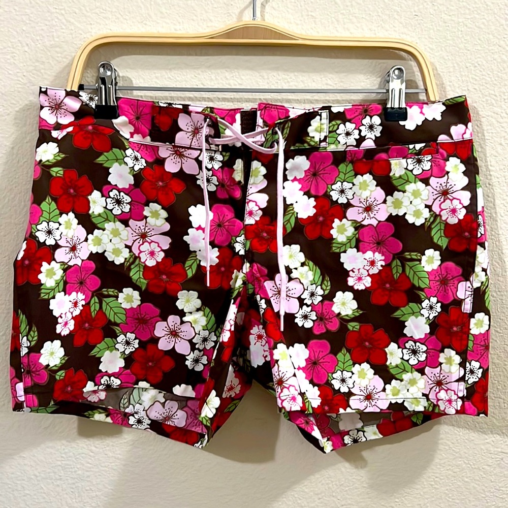 Old Navy Women Medium Low Waist Boardwalk Swimming Trunks Shorts
